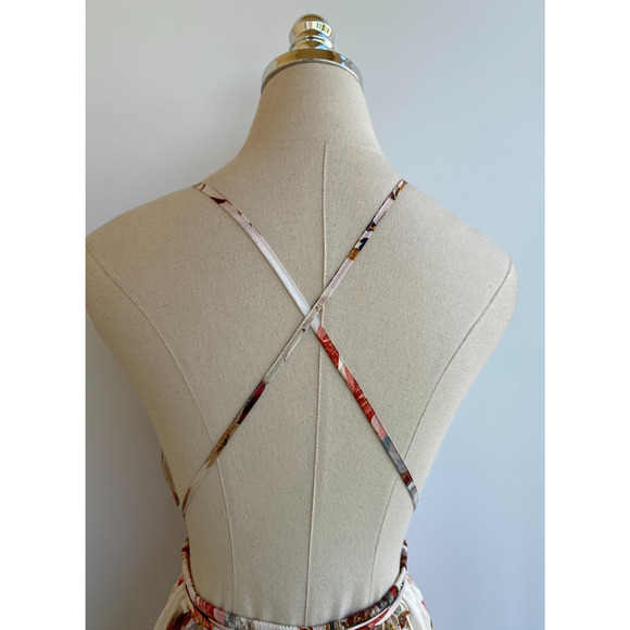 NWT Hello Molly Mermaid Hotel Maxi Dress sz Small Floral Print Strappy Backless - Picture 13 of 15